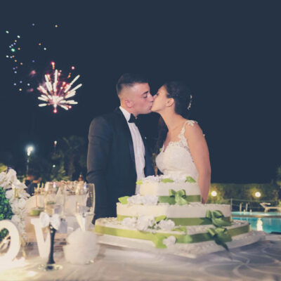 Fuochi d'artificio in piscina Hotel Villa Medici